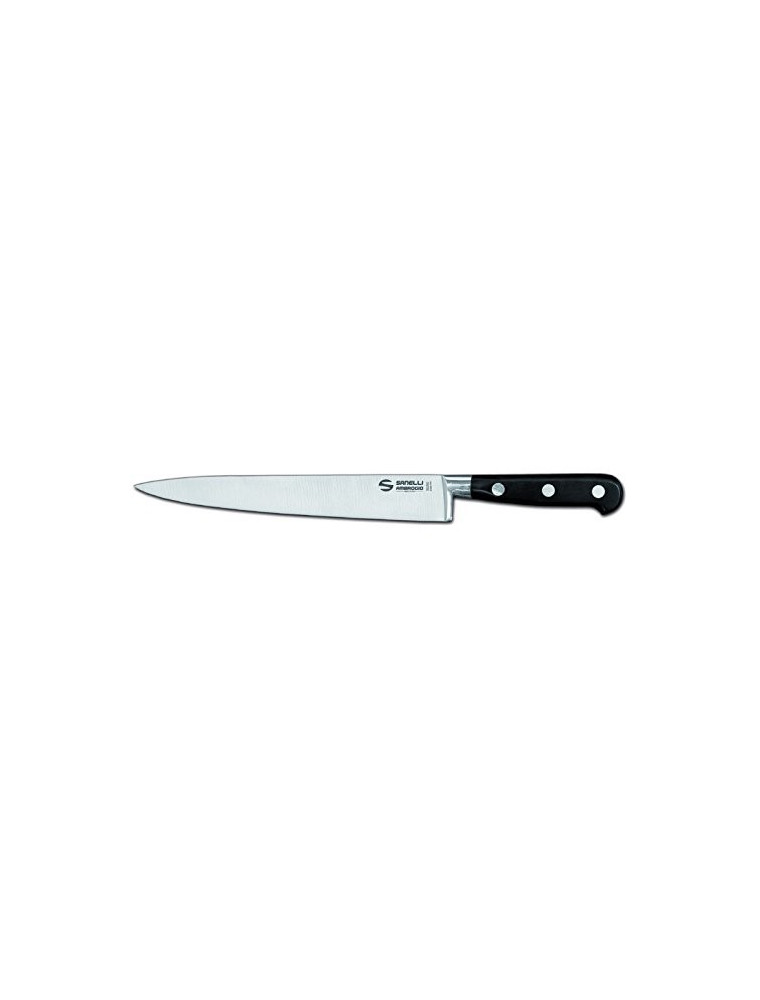 Sanelli Ambrogio Chef Coltello Affettare, 20 cm, Acciaio Inox, Grigio