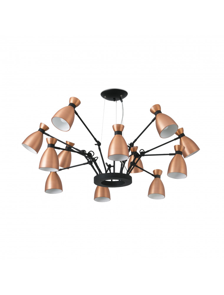 Retro, Lampada Sospensione 12 Luci, Faro Barcelona Retro, Lampada Sospensione 12 Luci, Faro Barcelona