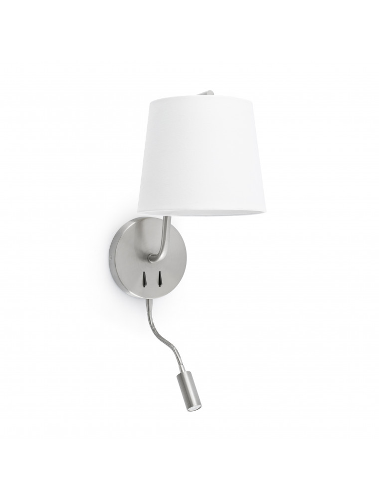 Berni, Lampada a Parete o Applique con Lettore LED, Faro Barcelona Berni, Lampada a Parete o Applique con Lettore LED, Faro Barcelona