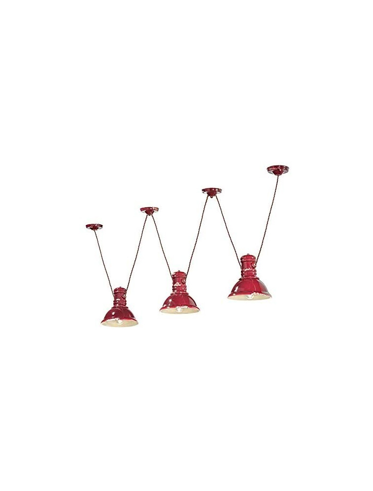 Industrial C1692, Sospensione 3 luci, Ferroluce Industrial C1692, Sospensione 3 luci, Ferroluce