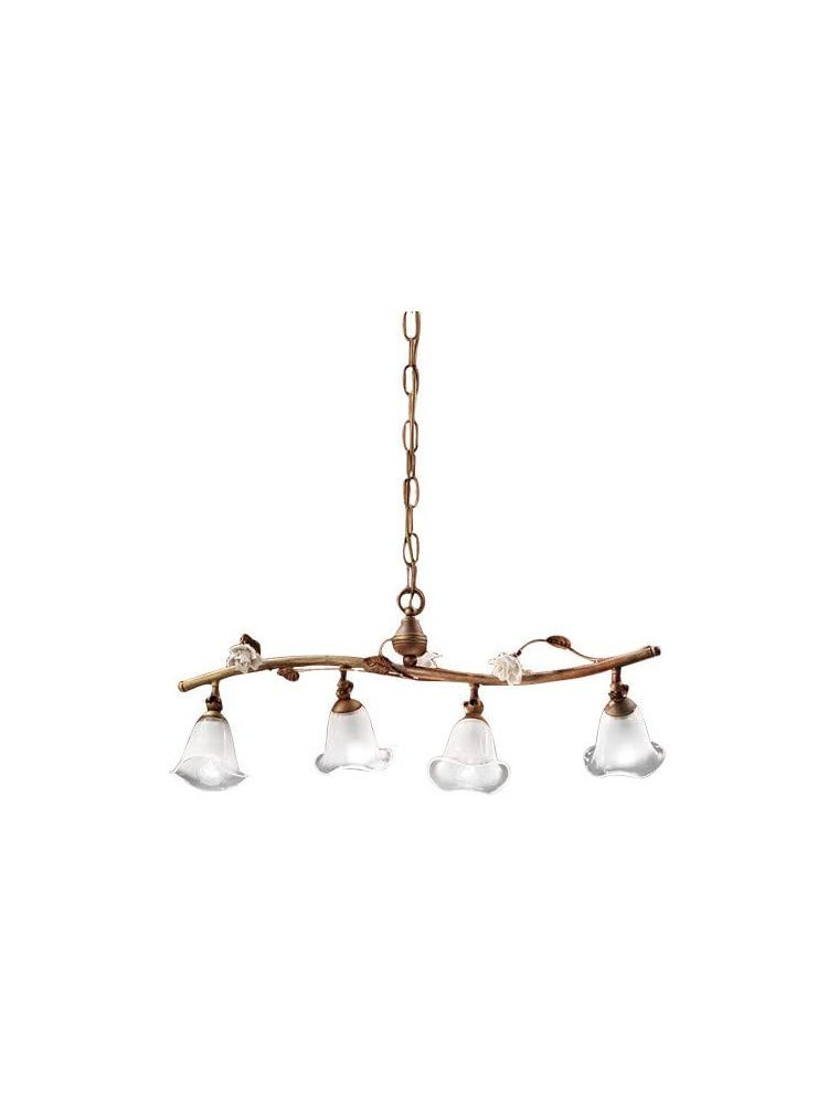 Siena C1187-4-02, SOSPENSIONE A 4 LUCI, Ferroluce Siena C1187-4-02, SOSPENSIONE A 4 LUCI, Ferroluce