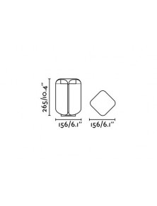 Bu-oh, Lampada paletto led grigio scuro, Faro Barcelona