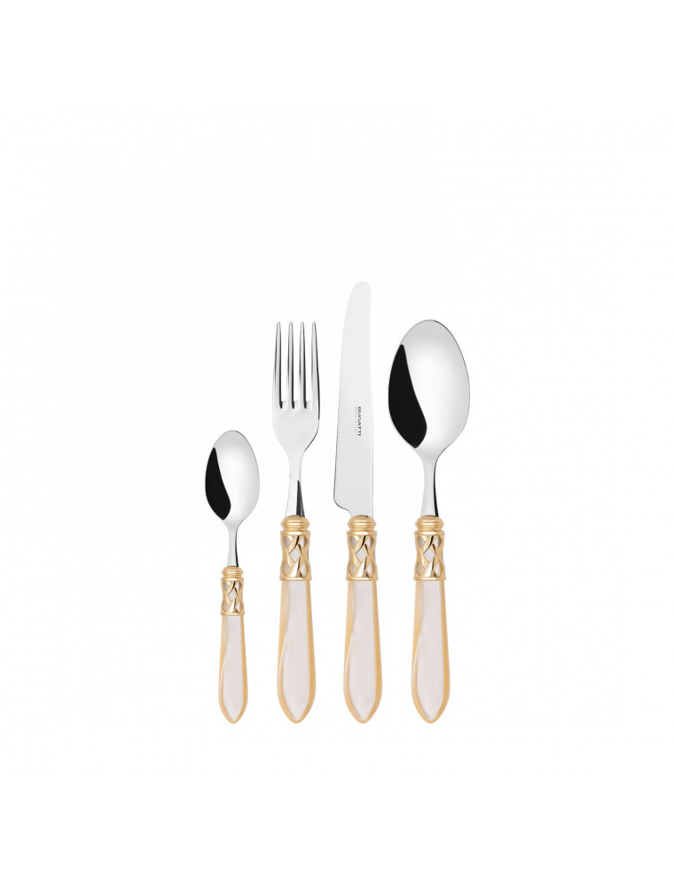 Aladdin dorata, Set 24 posate, Scatola compact Aladdin dorata, Set 24 posate, Scatola compact
