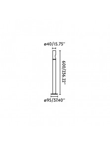 Bezel, Paletto nero led, Faro Barcelona