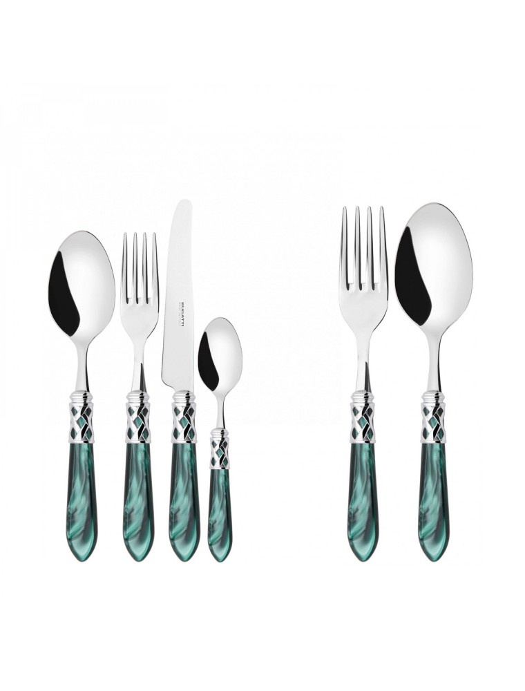 ALADDIN Chrome Ring, Cutlery Set 50 pcs, Gallery Box, Casa Bugatti