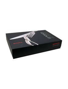 ARES, Matte Finish Cutlery Set 24 pcs, Gallery Box, Casa Bugatti