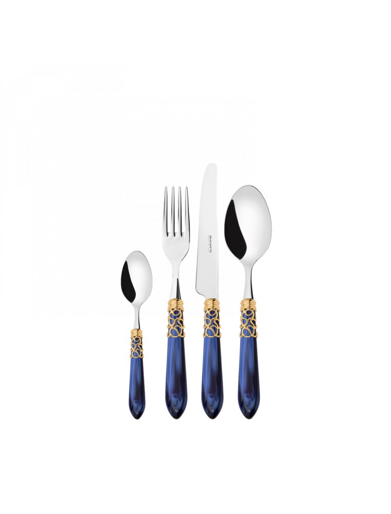 MELODIA Golden Ring, Cutlery Set 24 Pcs, Gallery Box, Casa Bugatti