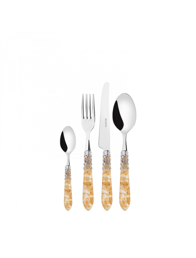 MELODIA Chrome Ring, Cutlery Set 24 Pcs, Gallery Box, Casa Bugatti