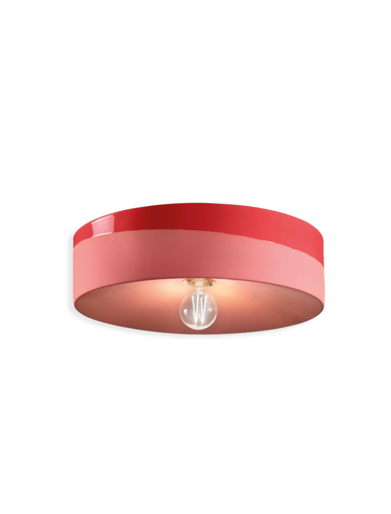 PI C1792, Lampada a Soffitto Plafoniera in Ceramica, Ferroluce