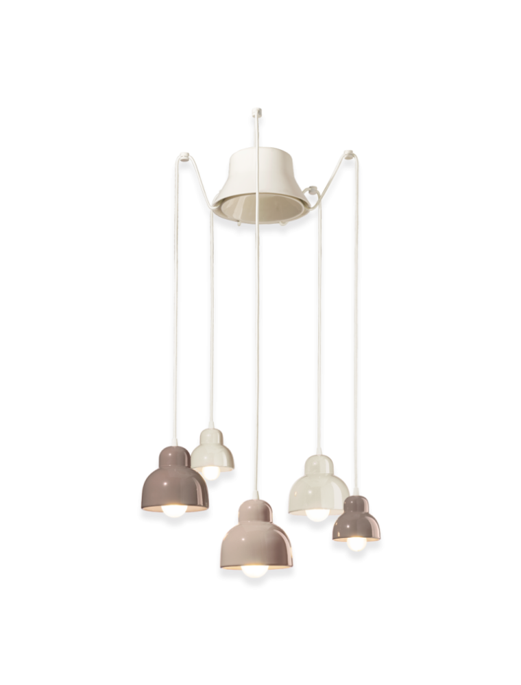 DECO' BERIMBAU C2609, Plafonnier Suspension en Céramique, Ferroluce