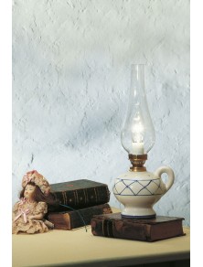 CLASSIC POMPEI C160-27, Lampada da Tavolo in Ceramica, Ferroluce