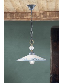 CLASSIC ASTI C161-08, Ceiling Lamp Suspension in Ceramic, Ferroluce
