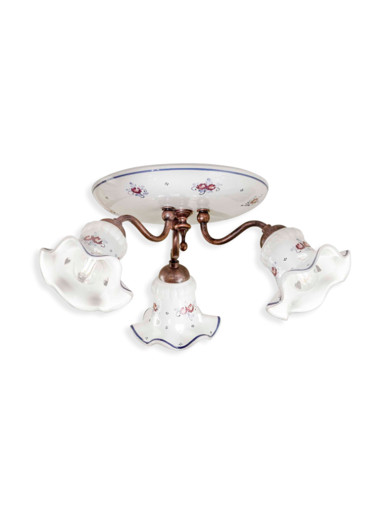 CLASSIC CHIETI C171-17, Ceiling Lamp Ceiling Light in Ceramic, Ferroluce