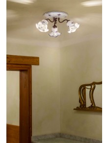 CLASSIC CHIETI C171-17, Lampe de plafond en céramique, Ferroluce