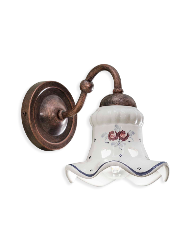 CLASSIC CHIETI C172-17, Lampe murale Applique en Ceramica, Ferroluce