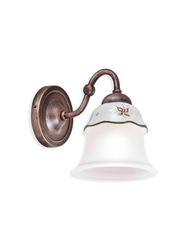 CLASSIC FERRARA C191-33, Wall Lamp Applique in Ceramic, Ferroluce