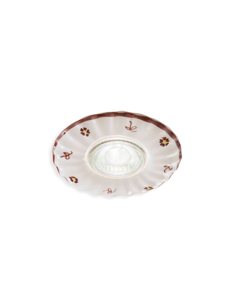 CLASSIC PESCARA C480-44, Lampada a Incasso Faretto in Ceramica, Ferroluce