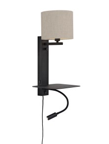 FLORENCE, Applique in Metallo con Mensolina per Interni,  It's About Romi