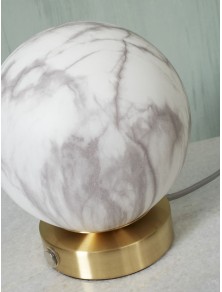 CARRARA 16, Lâmpada de mesa de vidro de efeito de mármore para interior, It's About RoMi