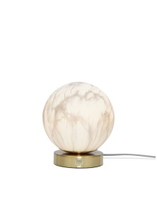 CARRARA 16, Lâmpada de mesa de vidro de efeito de mármore para interior, It's About RoMi