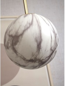 CARRARA 22, Suspensión de Vidrio Efecto Mármol para Interiores, It's About RoMi