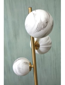 CARRARA 3, Marble Effect Glass Floor Lamp for Indoors, It's About RoMi