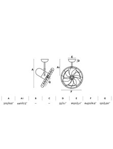 KEIKI, Deckenventilator ohne Licht, Faro Barcelona