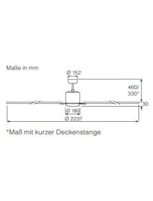 BIG SMOOTH ECO 220, ventilator zonder licht, CasaFan