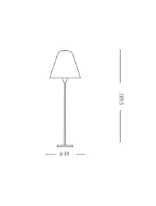 ITACA PT1, Lampe de sol pour extérieur, Ideal Lux