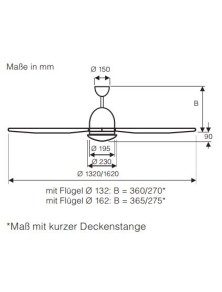 ECO AVIATOS 162, Ventilator met licht, CasaFan