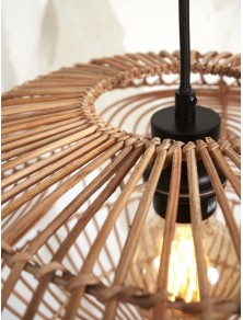 MADEIRA 48, Sospensione Ovale in Rattan per Interni, Good&Mojo