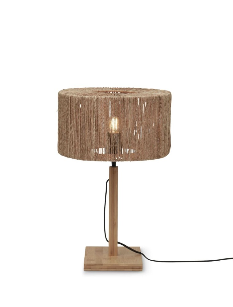 IGUAZU 3016, Lampe de Table en Bambou et Jute pour Intérieur, Good&Mojo