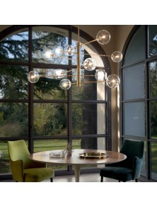 EQUINOXE SP12, Sospensione, Ideal Lux