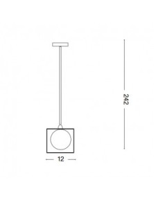 LINGOTTO SP1, pendant lamp, Ideal Lux
