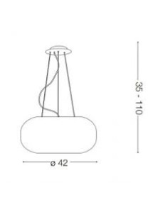ULISSE SP3 D42, Suspensão, Ideal Lux