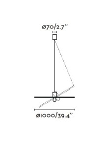 COSTAS 1000, Sospensione per Interni, Faro Barcelona