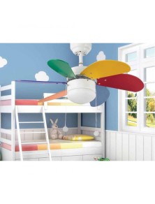 PALAO, Ventilatore con Luce, Faro Barcelona