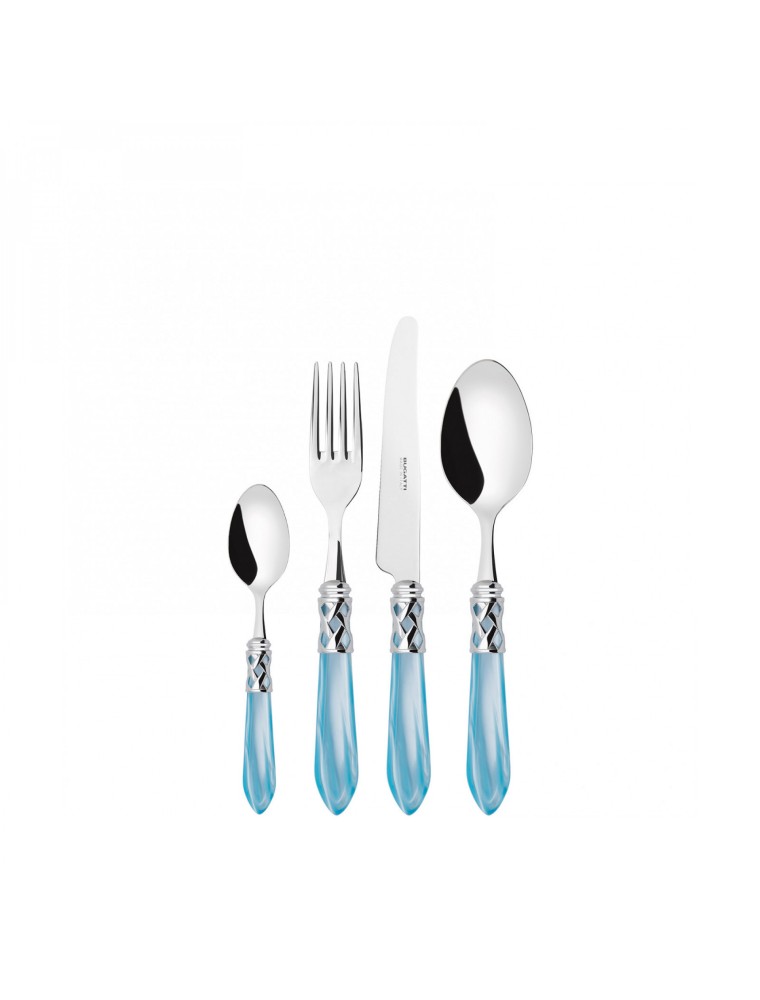 ALADDIN Ghiera Cromata, Posate Set 24 Pz, Scatola Compact, Casa Bugatti
