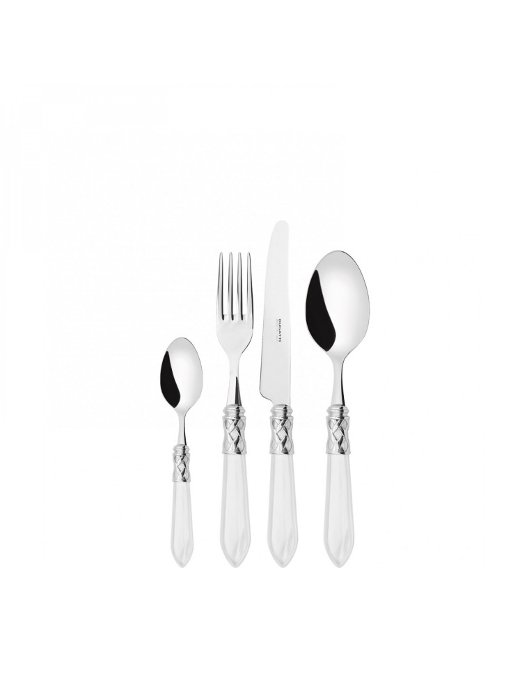 ALADDIN Ghiera Cromata, Posate Set 24 Pz, Scatola Compact, Casa Bugatti
