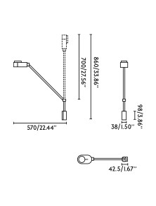 INVITING, Applique avec Arm for Interior, Faro Barcelona