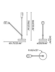 Inviting, tafellamp voor interns, Faro Barcelona