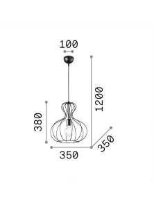 AMPOLLA-1 SP1, Pendelleuchte, Ideal Lux
