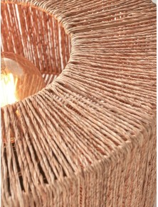 IGUAZU 3016, Lampada da Tavolo in Bamboo e Juta per Interni, Good&Mojo