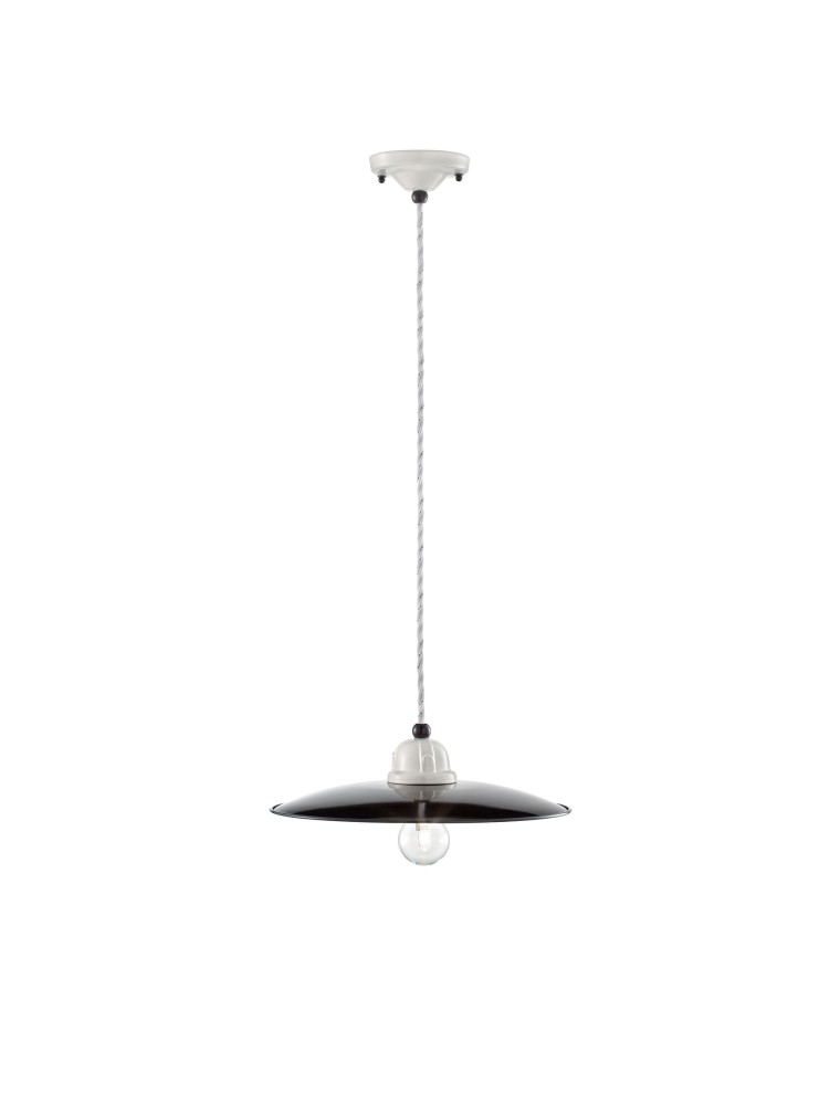 RETRO' B&W C1611, Lampada a Sospensione, Ferroluce