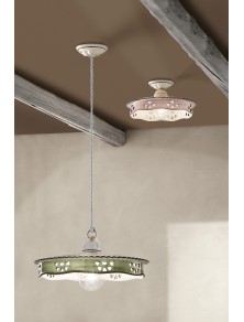 ALESSANDRIA CLASSIQUE C531, Lampe de plafond en céramique, Ferroluce