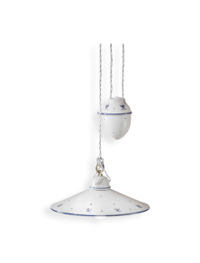 CLASSIC ASTI C055-38, Lampe de plafond avec suspension en céramique, Ferroluce