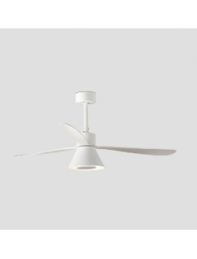 AMELIA CONE LED, Ventoinha de teto com luz, Faro Barcelona
