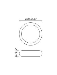 ANGA 295, Cement ceiling light, Faro Barcelona