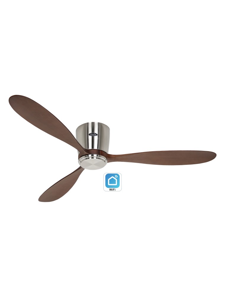 ECO PLANO WOOD 132, Ventilatore WiFi senza Luce, CasaFan