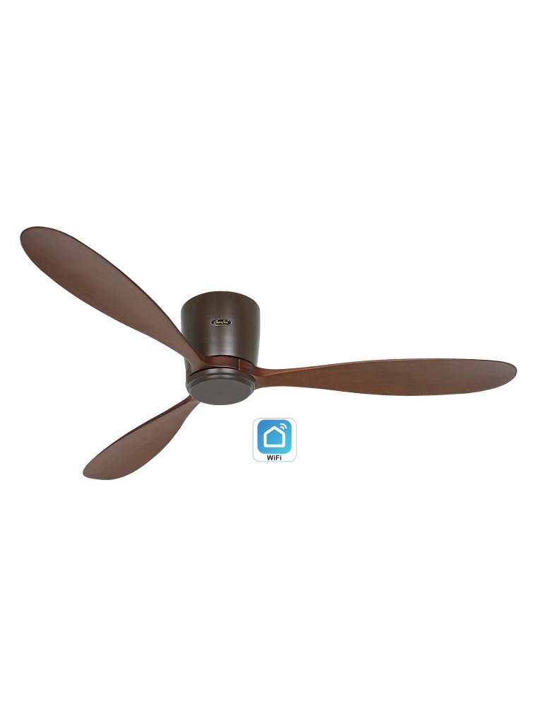 ECO PLANO WOOD 132, Ventilatore WiFi senza Luce, CasaFan